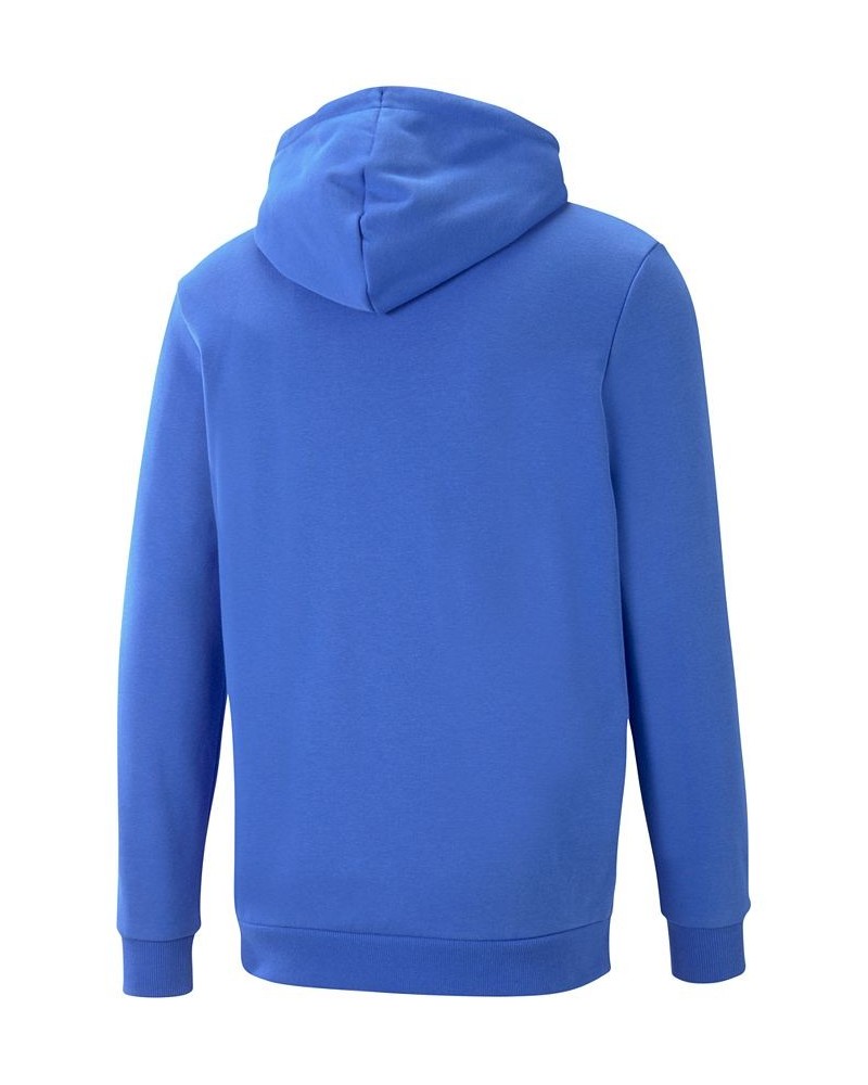 Men's Ess+ Logo Lab Logo-Print Fleece Hoodie Blue $22.55 Sweatshirt