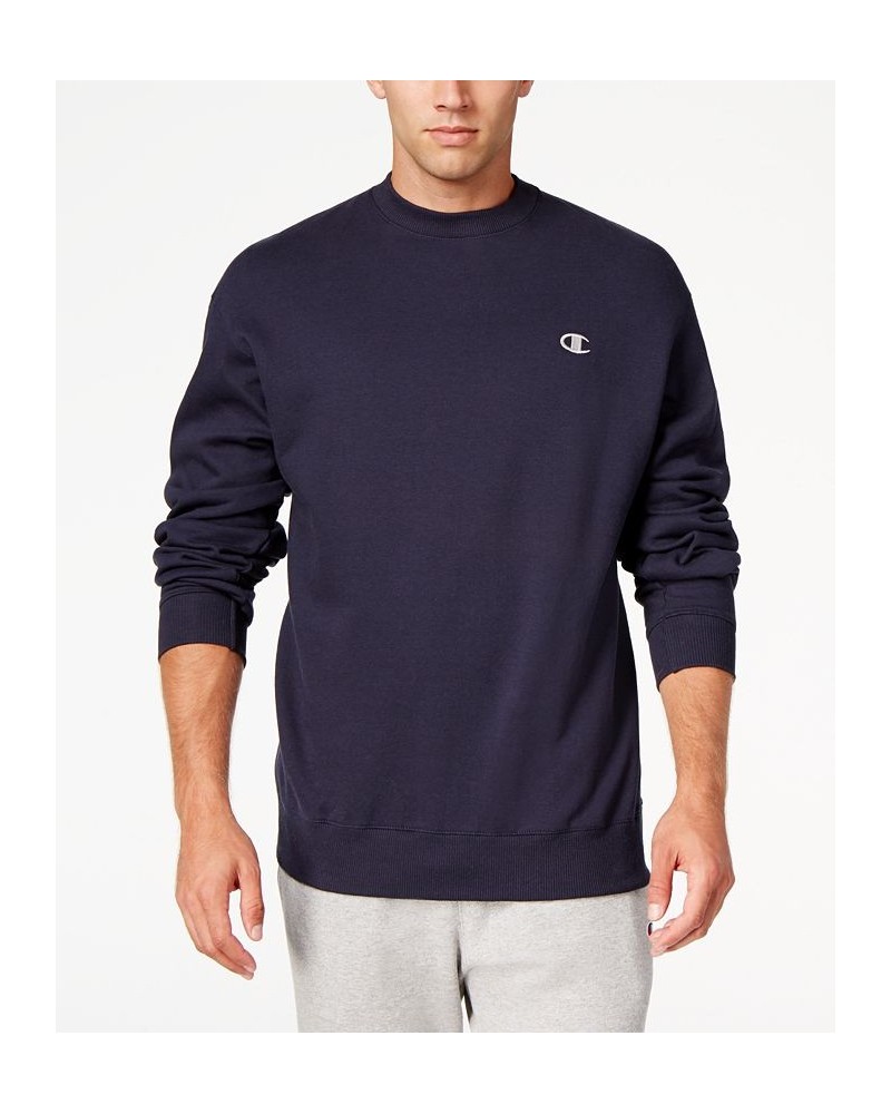 Men's Powerblend Fleece Sweatshirt Navy $22.75 Sweatshirt