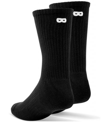 Men's Cushion Crew Socks, Pack of 3 Black $13.33 Socks