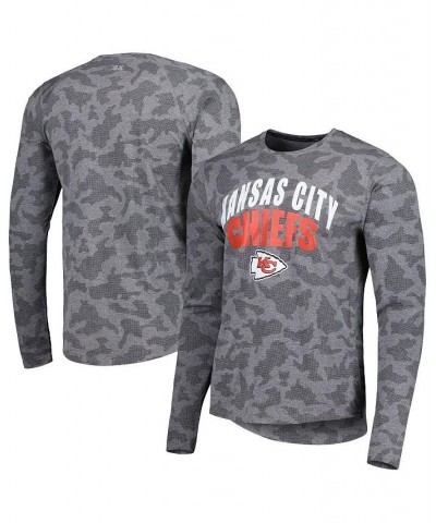 Men's Black Kansas City Chiefs Performance Camo Long Sleeve T-shirt $36.39 T-Shirts