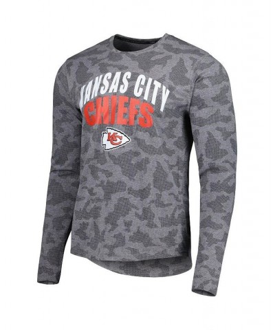 Men's Black Kansas City Chiefs Performance Camo Long Sleeve T-shirt $36.39 T-Shirts