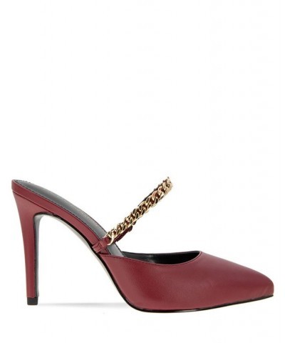 Women's Havinda-2 Chain Detail Pump Red $52.36 Shoes