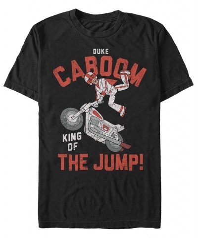 Disney Pixar Men's Toy Story Duke Caboom King of the Jump, Short Sleeve T-Shirt Black $20.99 T-Shirts