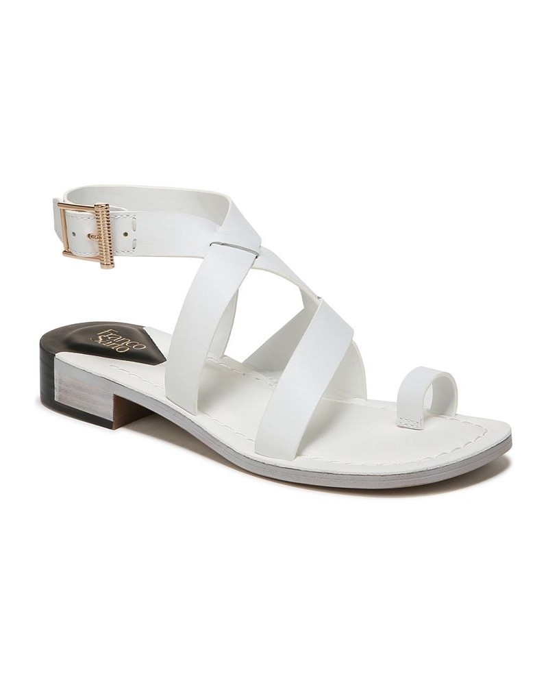 Ina Ankle Strap Sandals White $52.00 Shoes