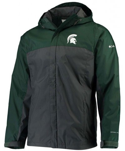 Men's Green, Charcoal Michigan State Spartans Glennaker Storm Full-Zip Jacket $41.59 Jackets