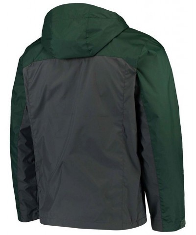 Men's Green, Charcoal Michigan State Spartans Glennaker Storm Full-Zip Jacket $41.59 Jackets