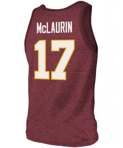 Men's Terry Mclaurin Heathered Burgundy Washington Football Team Name Number Tri-Blend Tank Top $22.50 T-Shirts