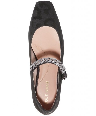 Women's Bridge Mary Jane Ballet Flats Black $56.10 Shoes