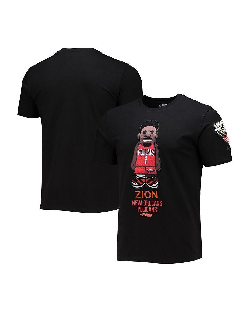 Men's Zion Williamson Black New Orleans Pelicans Caricature T-shirt $33.14 T-Shirts