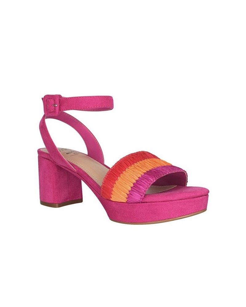 Women's Norann Raffia Memory Foam Platform Sandal PD02 $48.60 Shoes