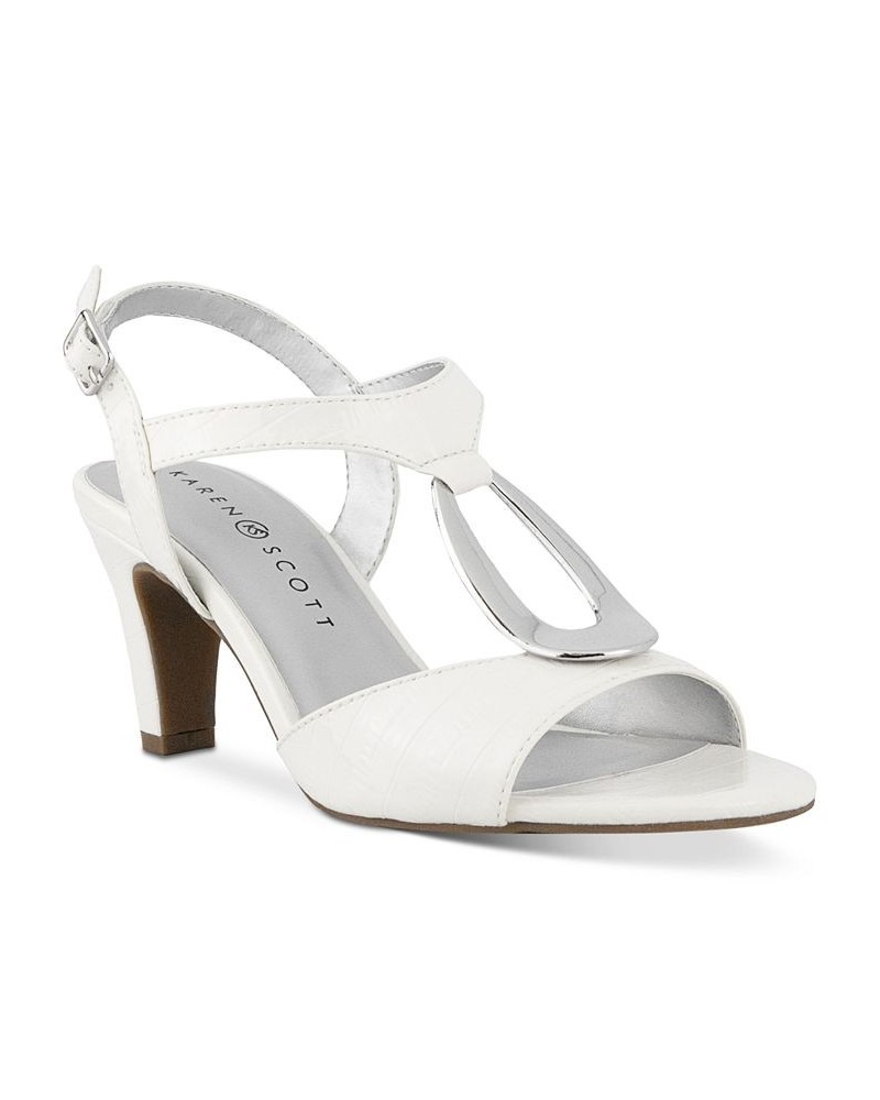 Women's Danee Dress Sandals White $31.80 Shoes