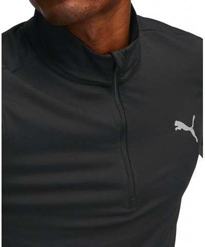 Men's Run Favorite 1/4-Zip Long-Sleeve Running T-Shirt Black $25.85 T-Shirts