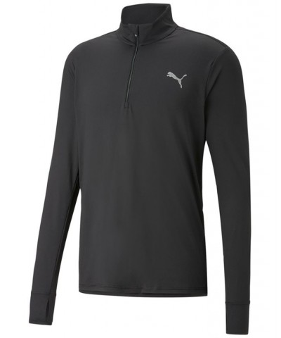 Men's Run Favorite 1/4-Zip Long-Sleeve Running T-Shirt Black $25.85 T-Shirts