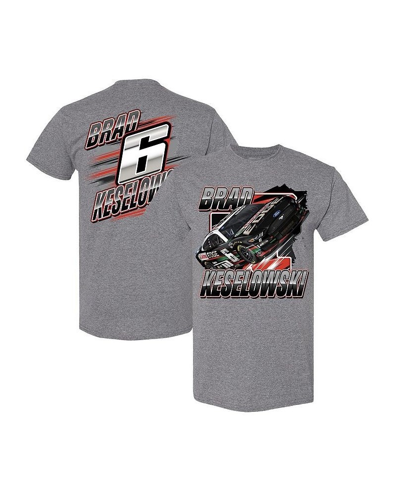 Men's Heather Gray Brad Keselowski Blister T-shirt $19.00 T-Shirts