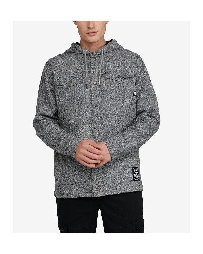 Men's Buffed Up Jacket Hoodie Gray $42.14 Jackets