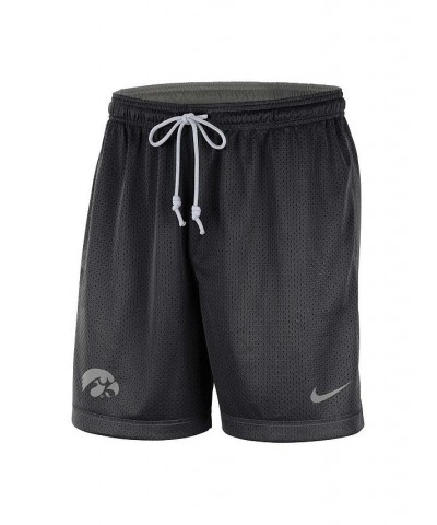 Men's Black, Gray Iowa Hawkeyes Reversible Performance Shorts $28.60 Shorts