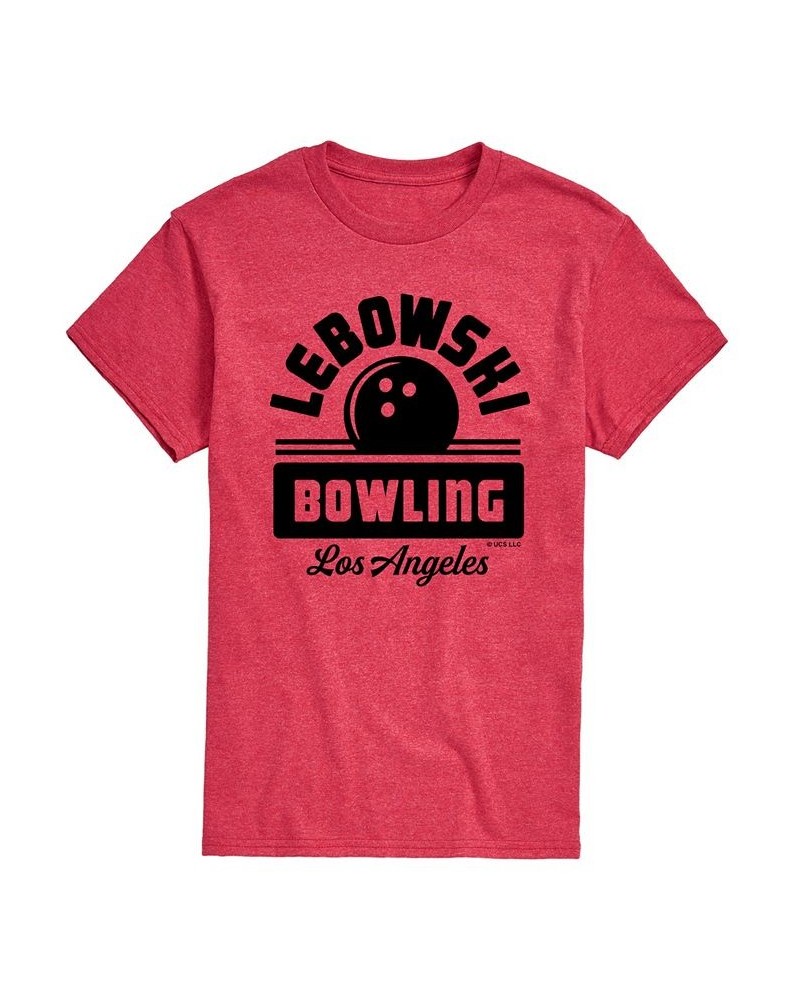 Men's The Big Lebowski Lebowski Bowling T-shirt Red $18.19 T-Shirts