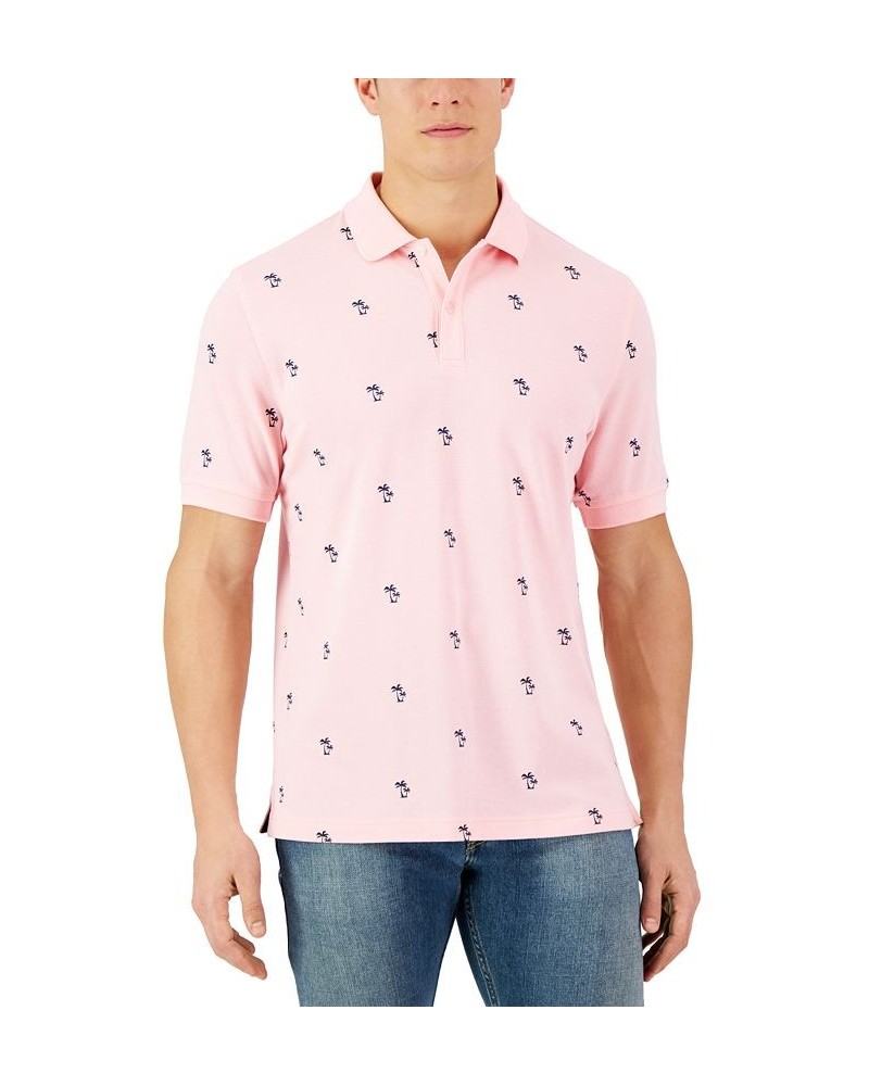 Men's Shady Palm Polo Pink $14.30 Polo Shirts