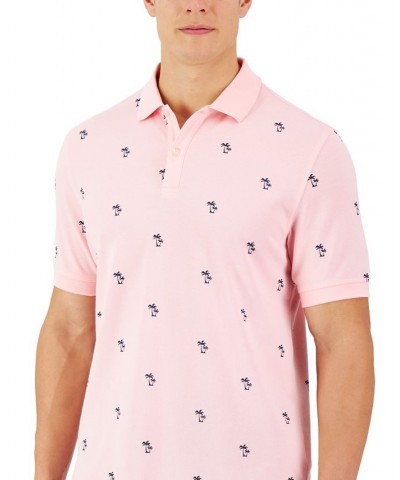 Men's Shady Palm Polo Pink $14.30 Polo Shirts