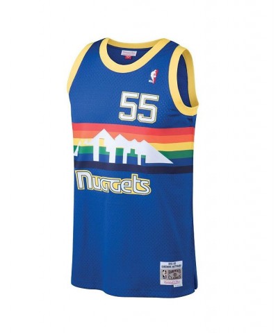 Men's Dikembe Mutombo Blue Denver Nuggets 1991-92 Hardwood Classics Swingman Jersey $43.50 Jersey