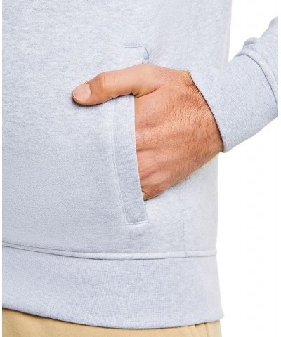 Men's SPORT Long Sleeve Full-Zip Solid Hoodie Gray $36.48 Sweatshirt