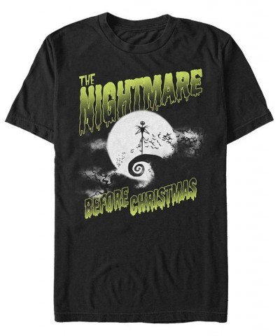 Men's Spooky Nightmare Short Sleeve T-Shirt Black $14.70 T-Shirts