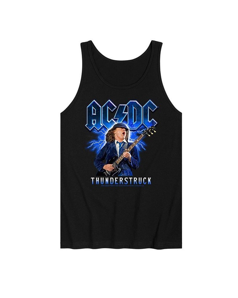 Men's ACDC Thunderstruck Tank Black $17.64 T-Shirts