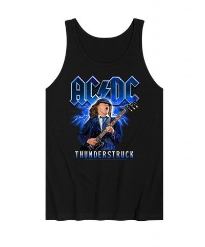 Men's ACDC Thunderstruck Tank Black $17.64 T-Shirts