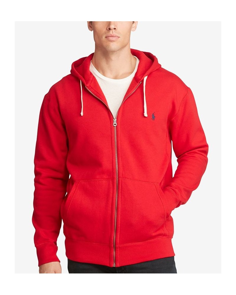 Men's Big & Tall Full-Zip Classic Fleece Hoodie Red $62.16 Sweatshirt