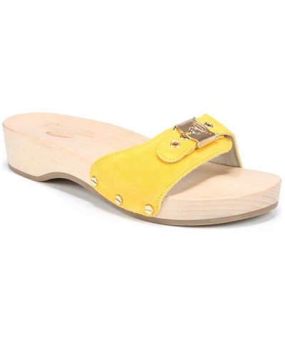 Women's Original Slides Yellow $65.60 Shoes