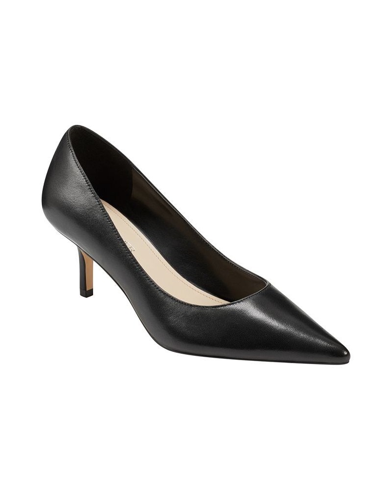 Women's Alola Slip-On Pointy Toe Dress Pumps Black $33.79 Shoes