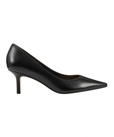 Women's Alola Slip-On Pointy Toe Dress Pumps Black $33.79 Shoes