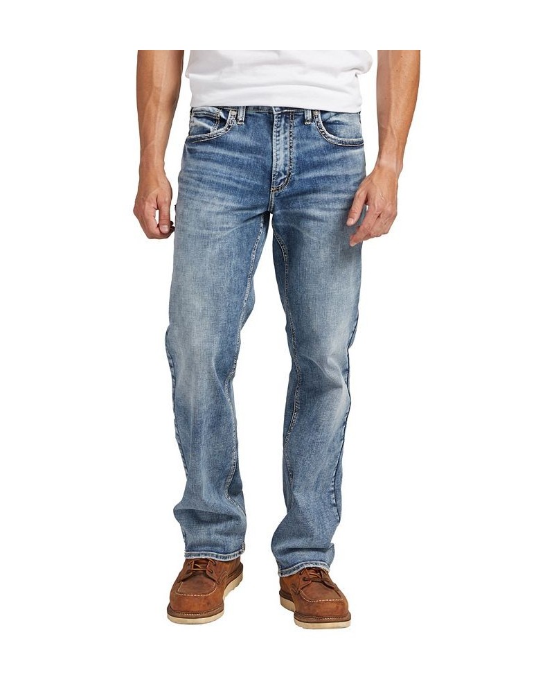 Men's Zac Relaxed Fit Straight Leg Jeans Blue $37.65 Jeans