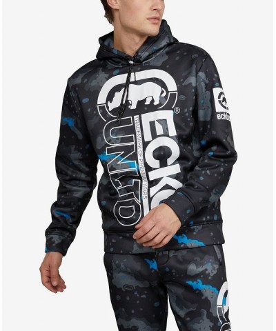 Men's Concealed Camo Hoodie Black $36.72 Sweatshirt