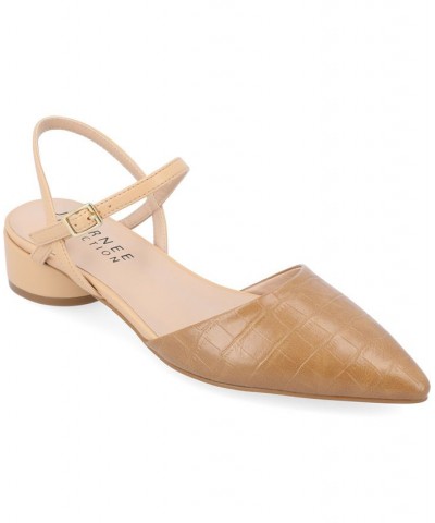 Women's Brynn Flat Tan/Beige $38.95 Shoes