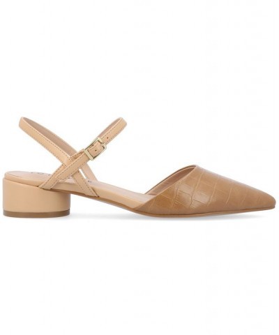 Women's Brynn Flat Tan/Beige $38.95 Shoes