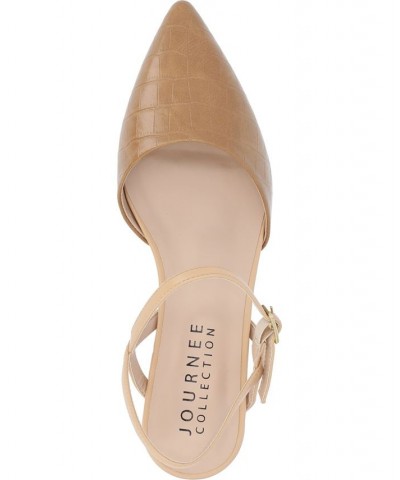 Women's Brynn Flat Tan/Beige $38.95 Shoes