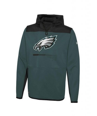 Men's Green Philadelphia Eagles Combine Authentic Hard Hitter Pullover Hoodie $37.09 Sweatshirt