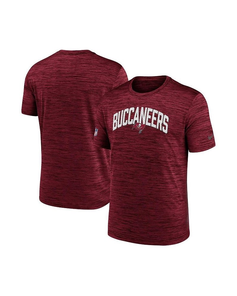 Men's Red Tampa Bay Buccaneers Velocity Athletic Stack Performance T-shirt $17.20 T-Shirts