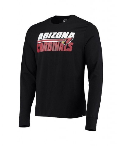 Men's '47 Black Arizona Cardinals Shadow Super Rival Long Sleeve T-shirt $13.76 T-Shirts