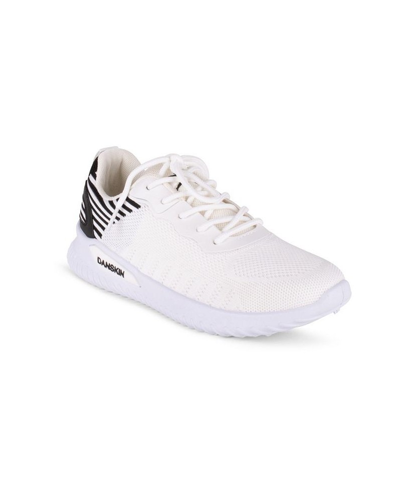 Women's Lucky Striped Sneaker White $26.40 Shoes