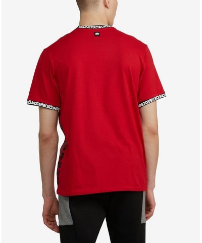 Men's Short Sleeves Slip Slide T-shirt Red $29.00 T-Shirts