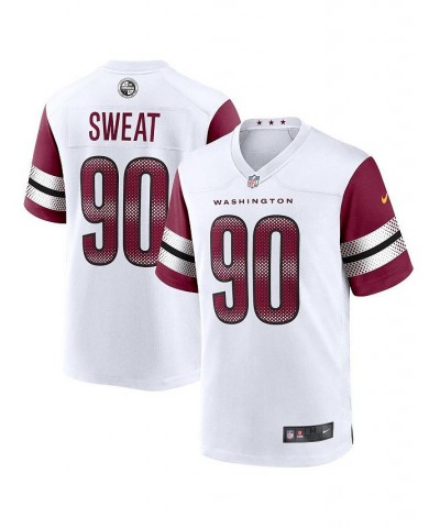 Men's Montez Sweat White Washington Commanders Game Jersey $34.24 Jersey