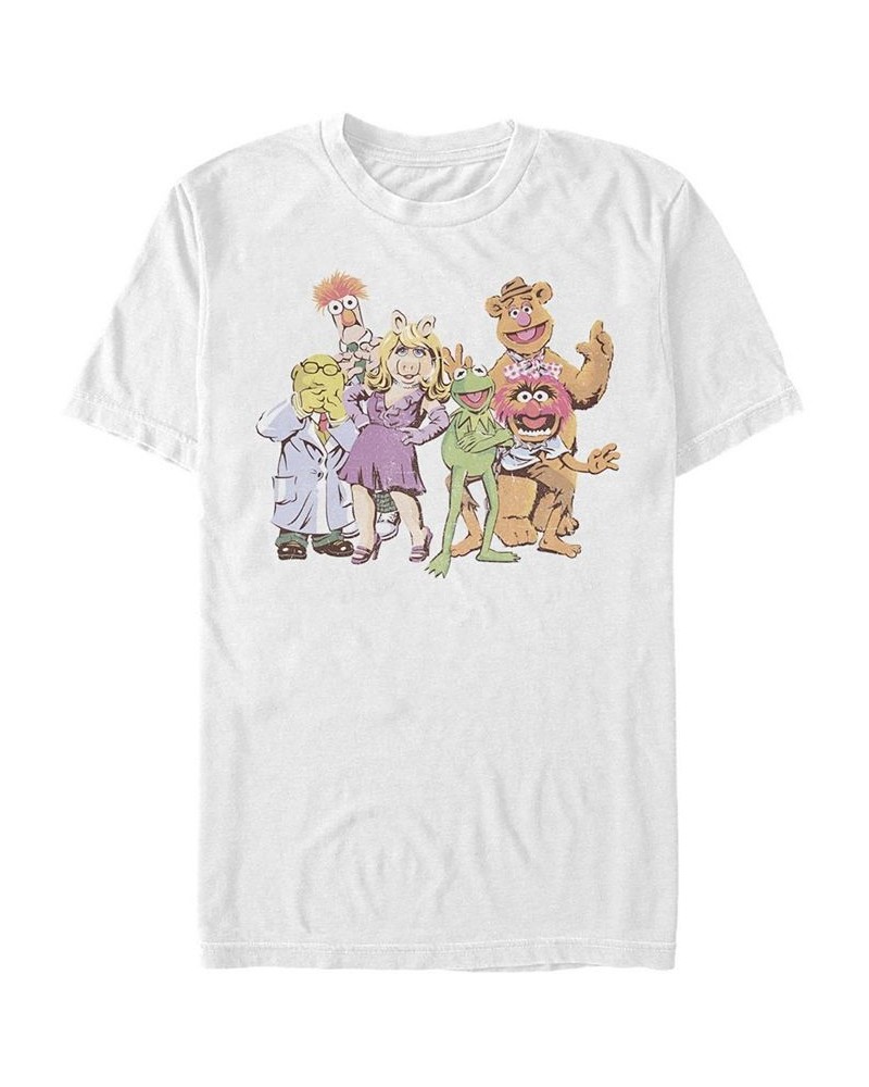 Men's Muppet Gang Short Sleeve Crew T-shirt White $19.59 T-Shirts