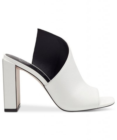 Women's Messia Asymmetrical Mules White $54.00 Shoes