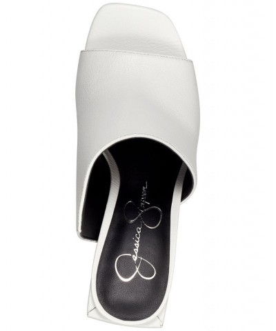 Women's Messia Asymmetrical Mules White $54.00 Shoes