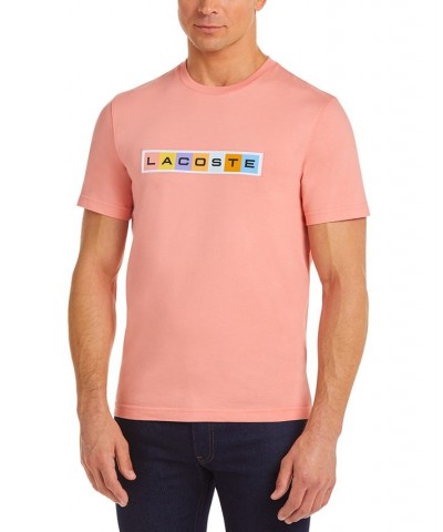 Men's Casual Jersey T-Shirt Pink $44.20 T-Shirts