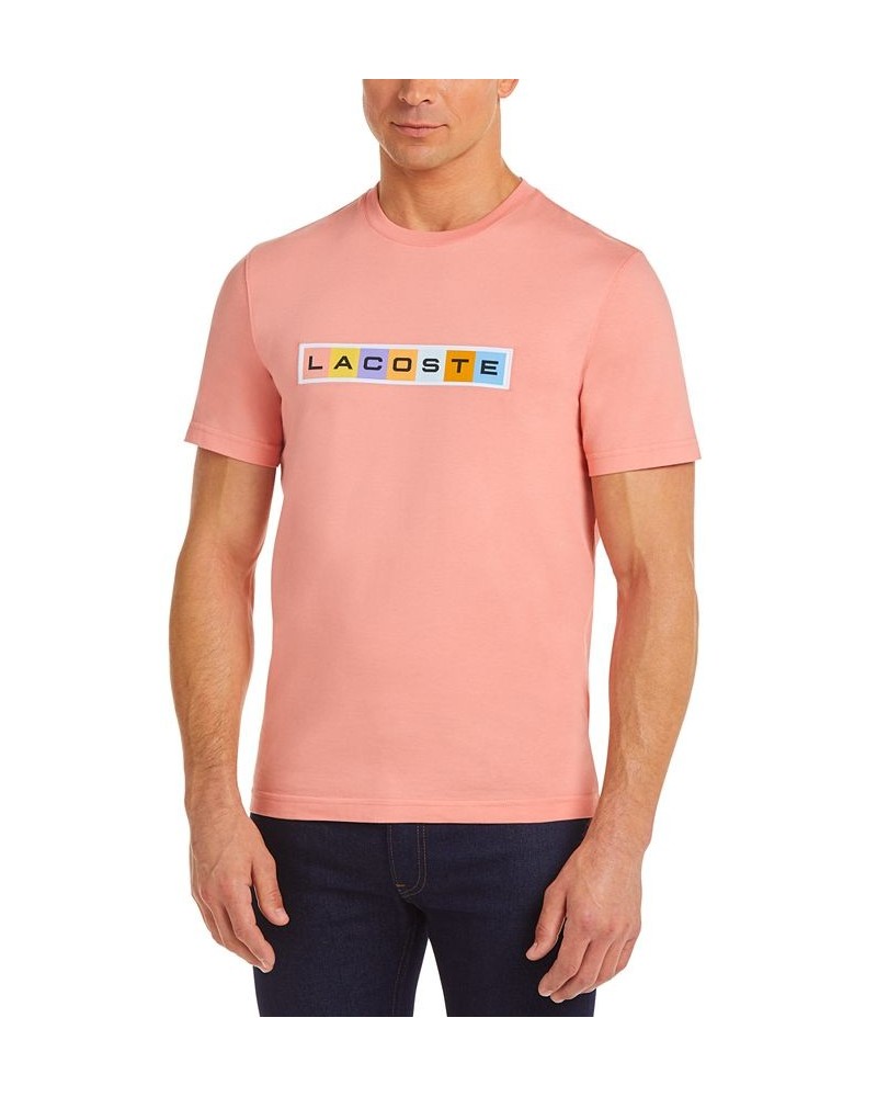 Men's Casual Jersey T-Shirt Pink $44.20 T-Shirts