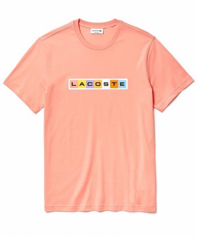 Men's Casual Jersey T-Shirt Pink $44.20 T-Shirts