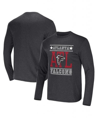 Men's NFL x Darius Rucker Collection by Heathered Charcoal Atlanta Falcons Long Sleeve T-shirt $20.24 T-Shirts